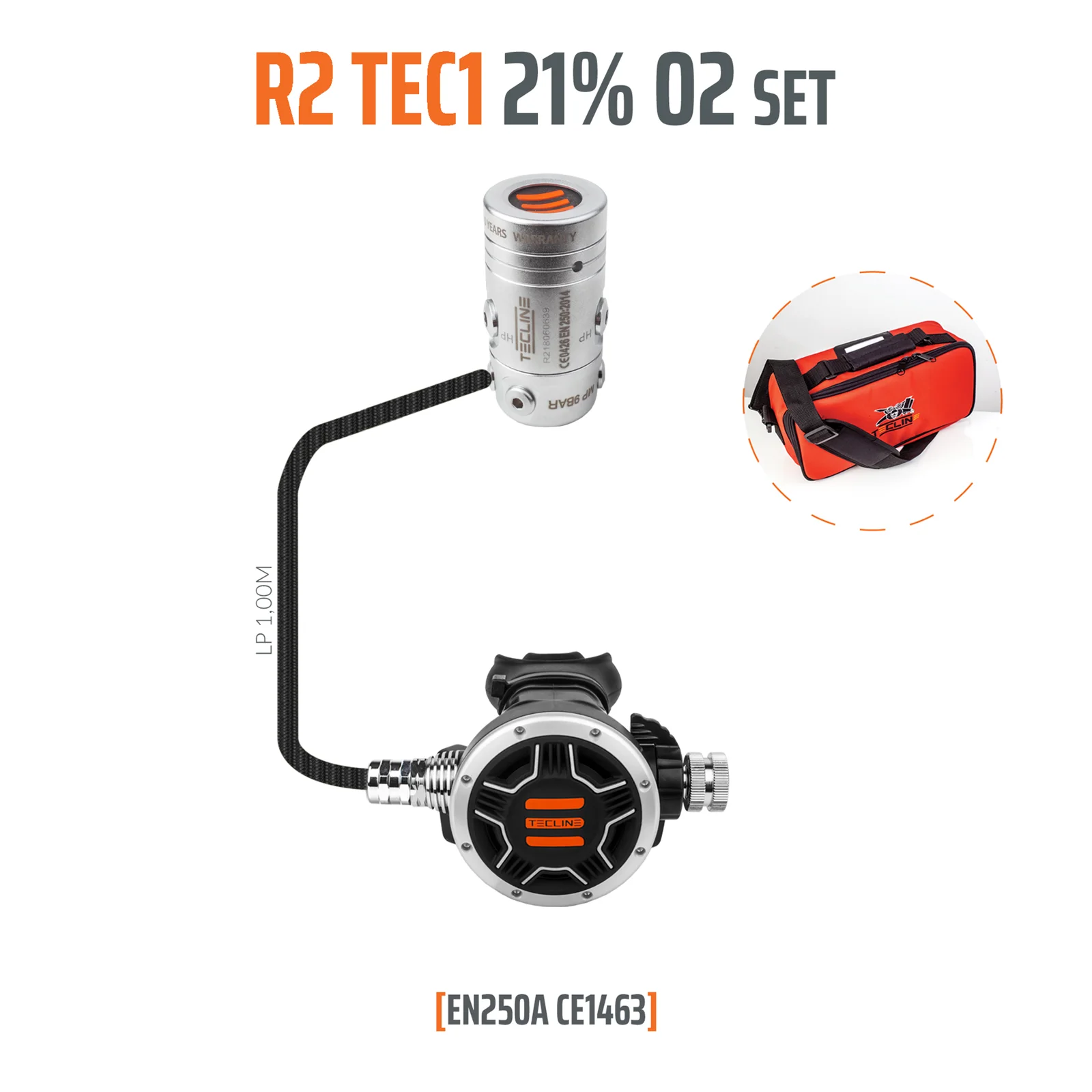 Regulador R2 TEC1 21% O2 G5/8, stage set - EN250A