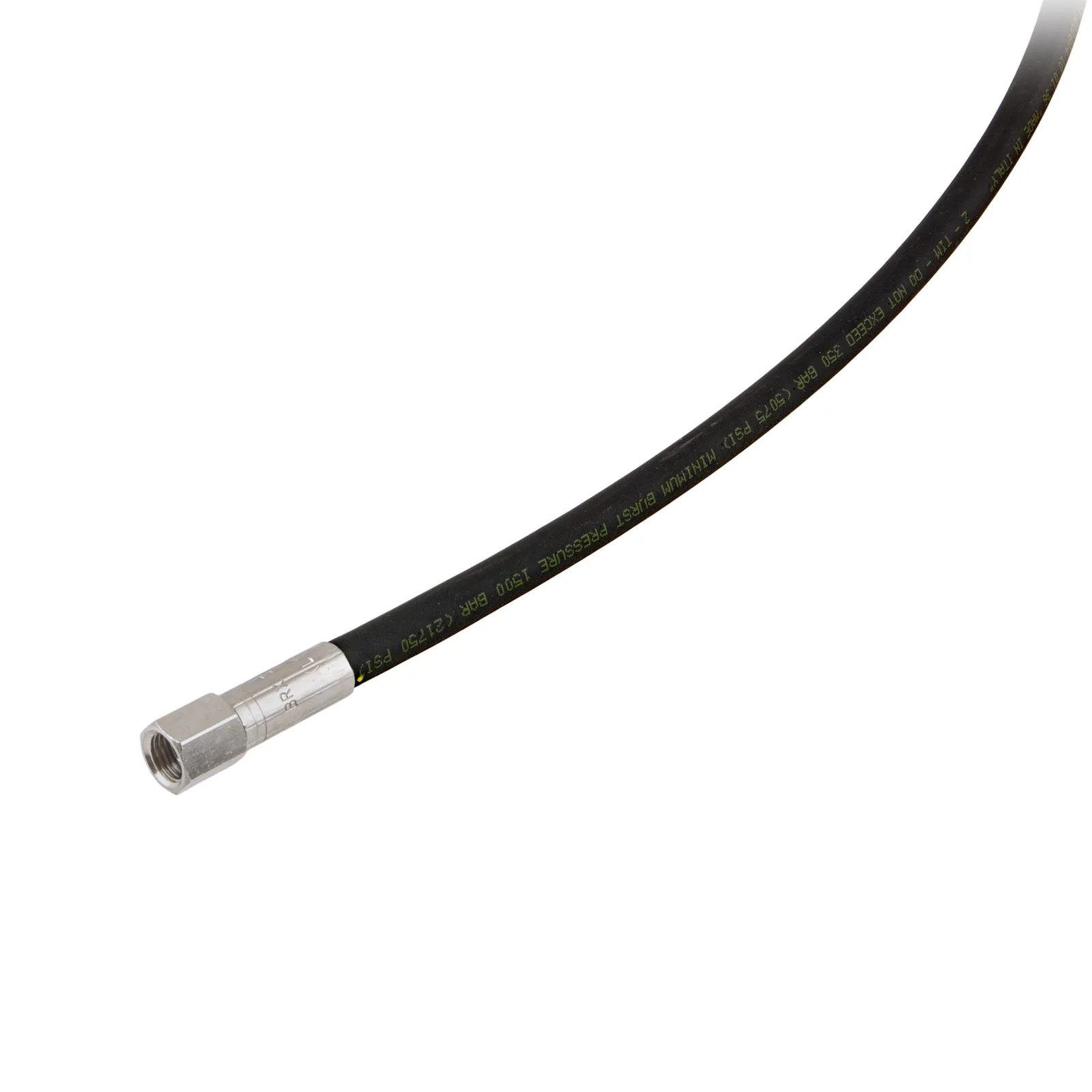 Latiguillos HP 0,60 m negro, goma