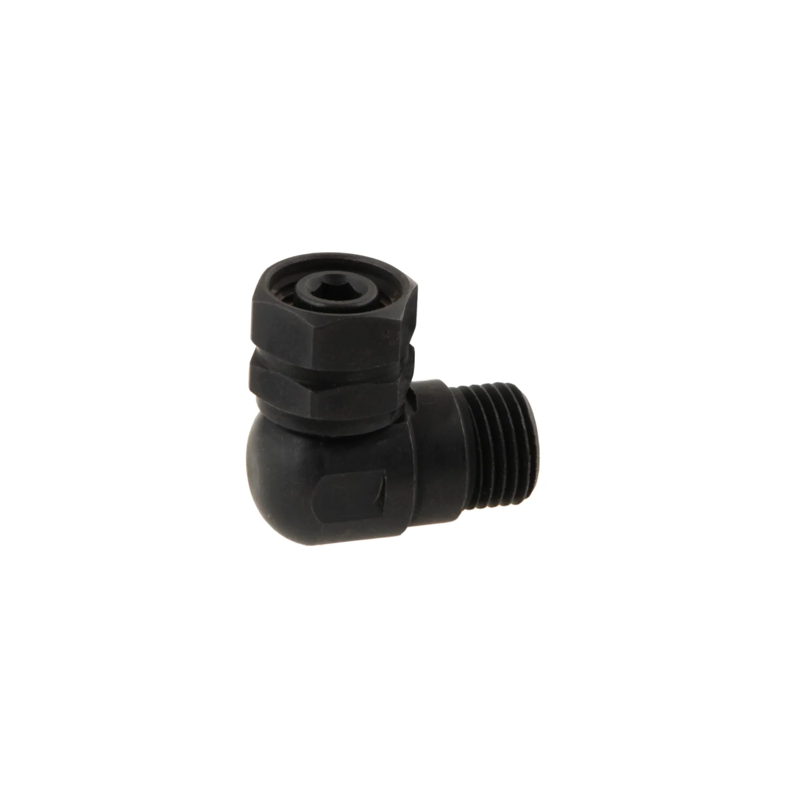 90 degree fixed swivel adaptador para segunda etapa, negro - Military Line