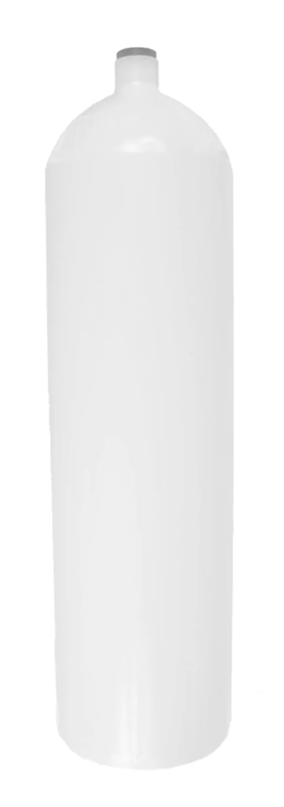 Botella 12 L 171 mm 232 bar, concave (flat bottom) - solo botella, blanco