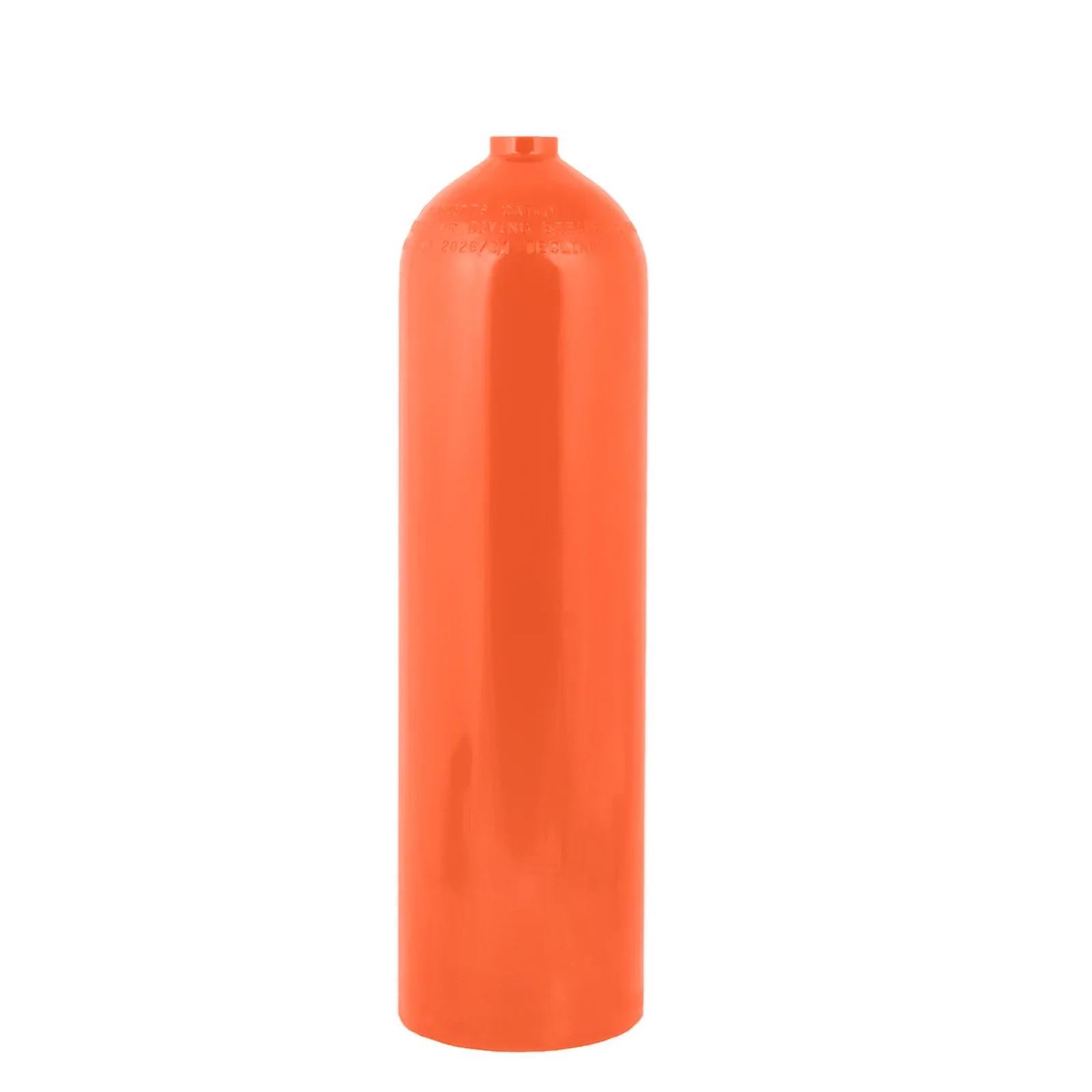 Aluminio botella 11,1 L 207 bar, Tecline, naranja (S080) - solo botella