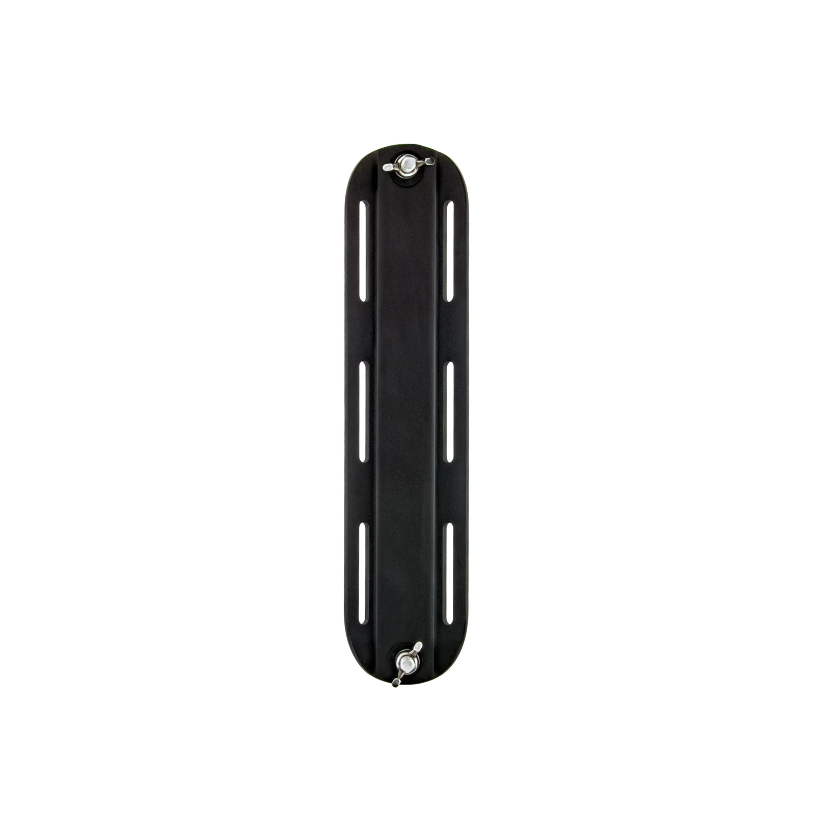 Monobotella aluminio adaptador con tornillos, corto, negro - 7x30,5cm 225g