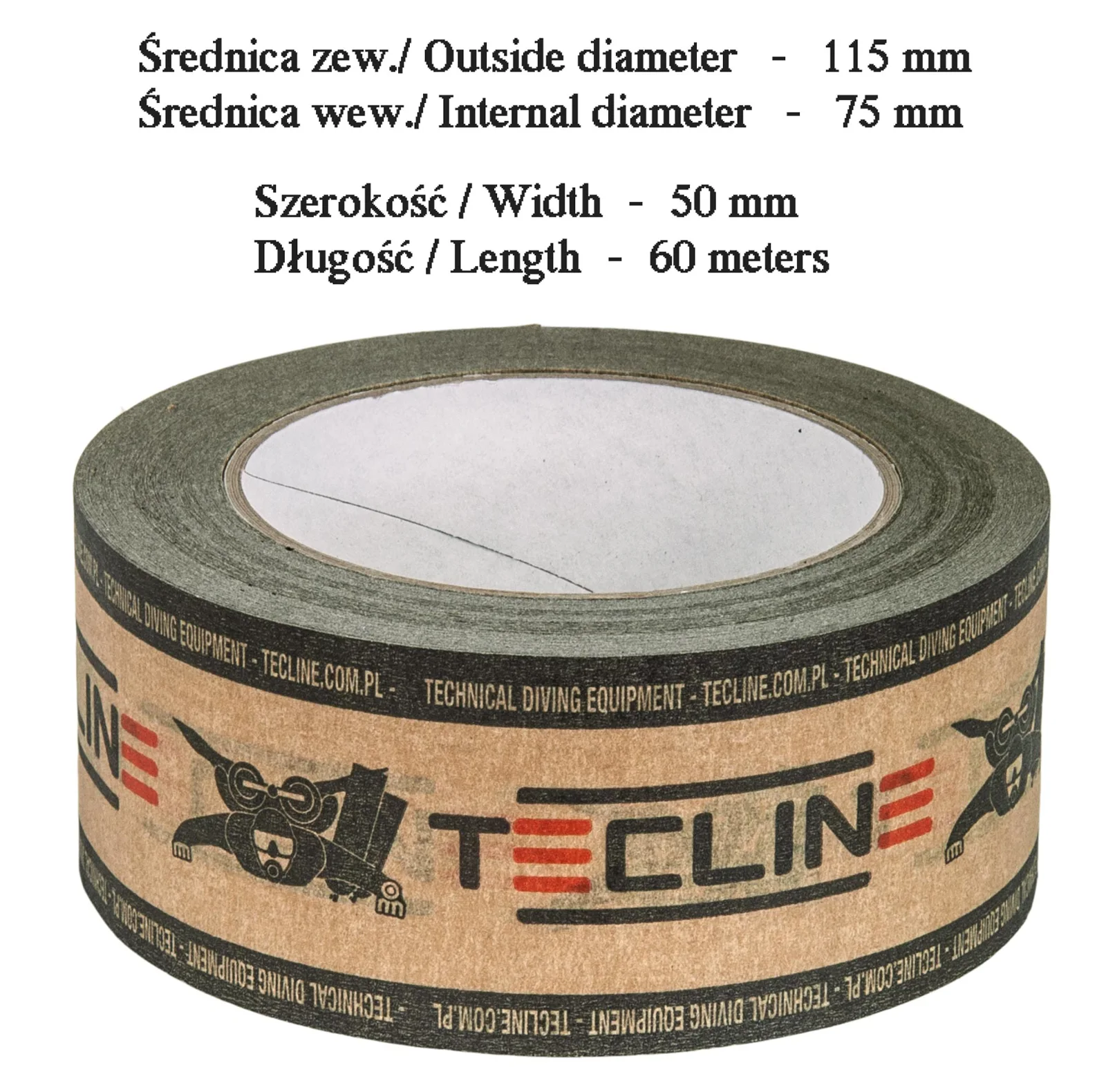 Packing tape ECO Tecline 60m