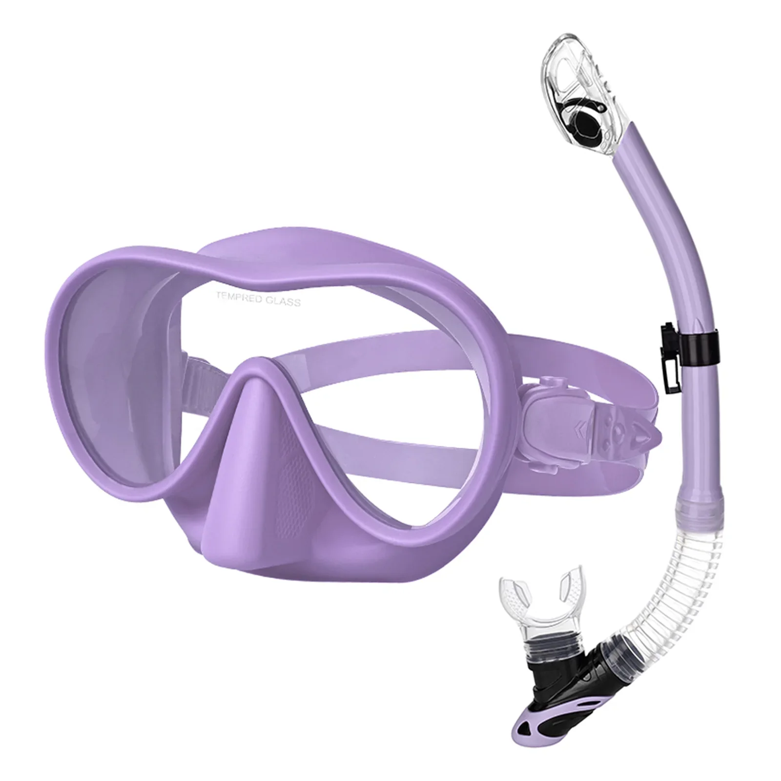 Tecline Frameless SV máscara size S + tubo, violeta set - Tecline