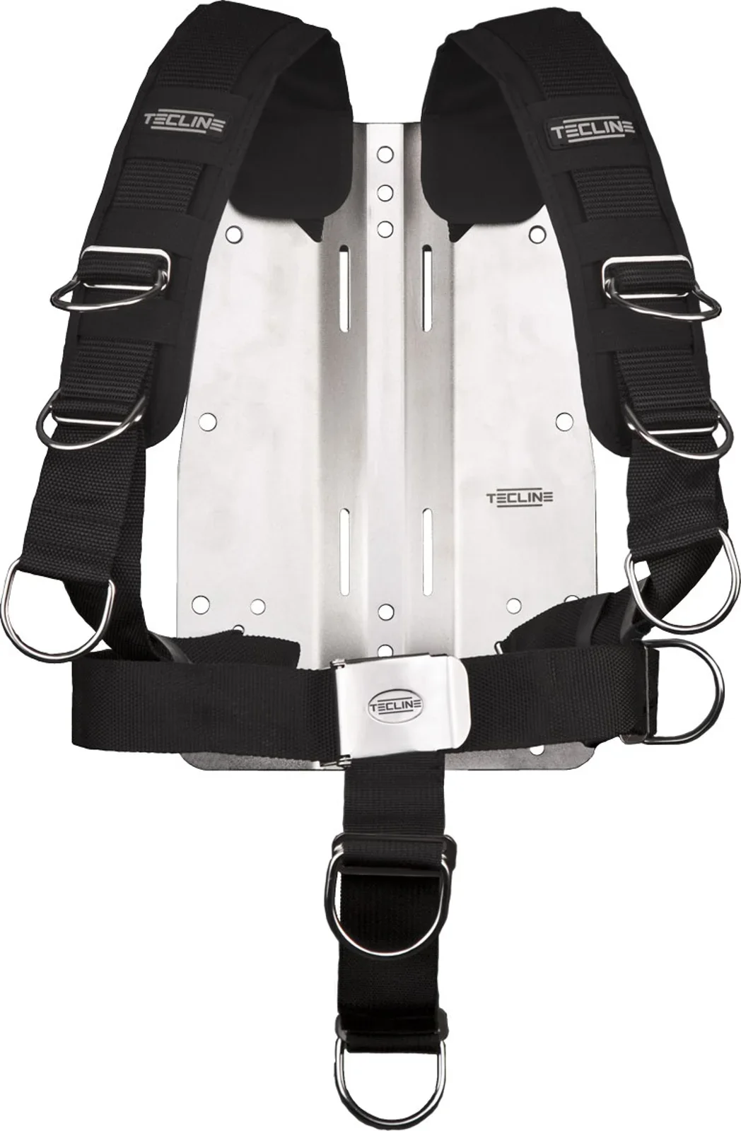 Arnés TecLine Comfort (ajustable) estándar cincha - incl. 6 mm inox placas