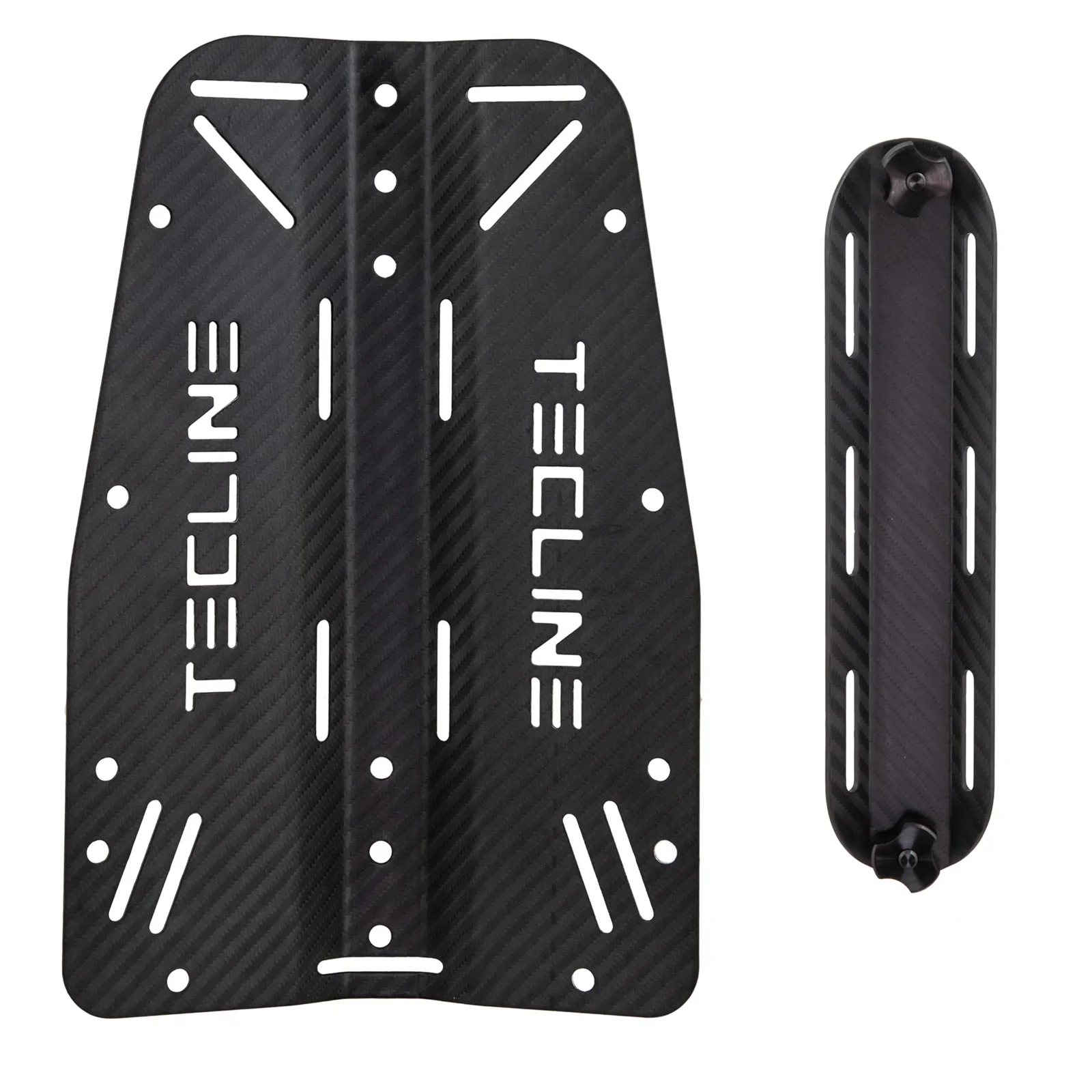 Estándar carbono placas con carbono adaptador - set