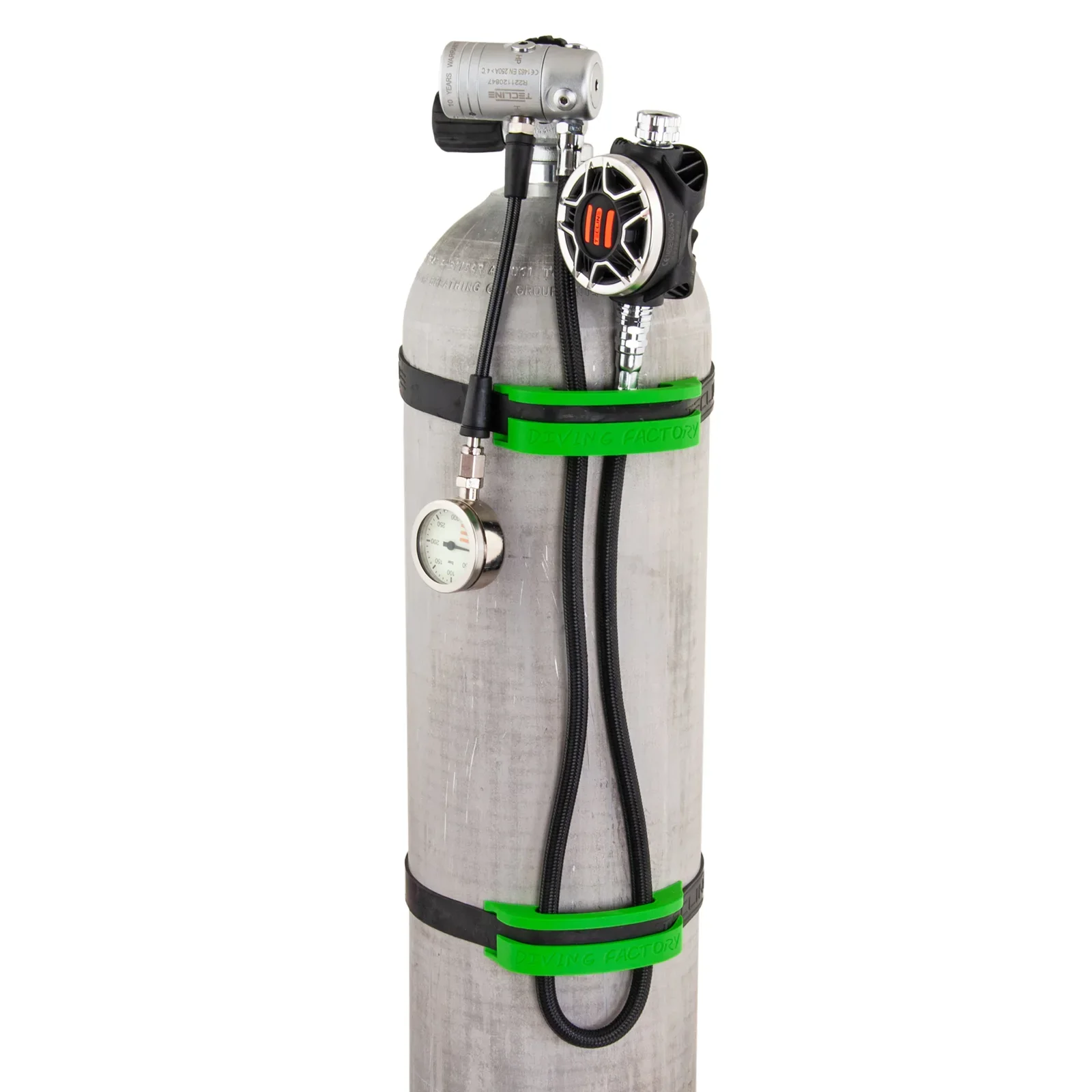 Hose soportes, para 11,1 L botella, verde