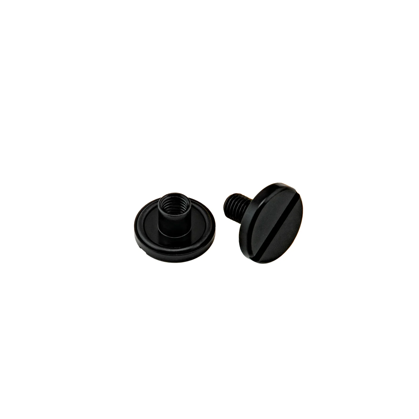 Inox tuerca y bolt con junta tórica largo (14 mm), negro - Military Line
