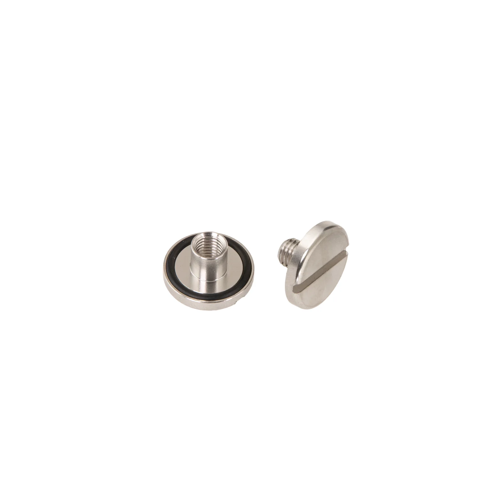 Inox tuerca y bolt con junta tórica corto (10 mm)