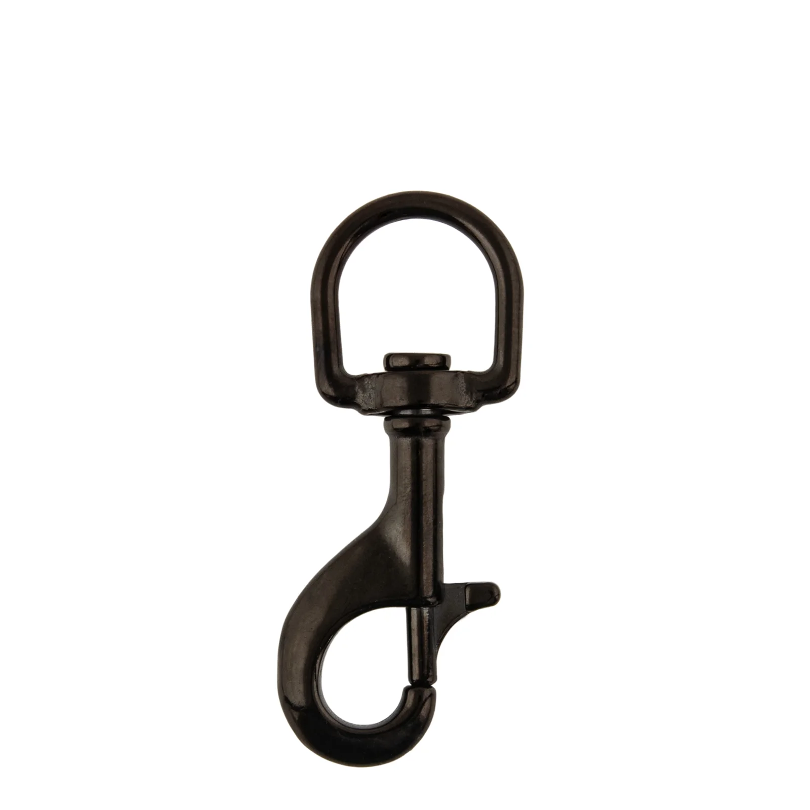 Mosquetón inox 100 mm, "D" type eye, negro - Military Line