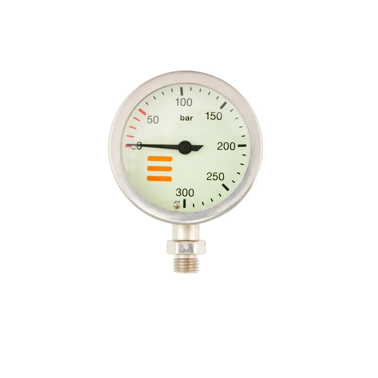 SPG diam 63 mm, scale 300 bar, presión de trabajo 230 bar, nickel - cabezal solo