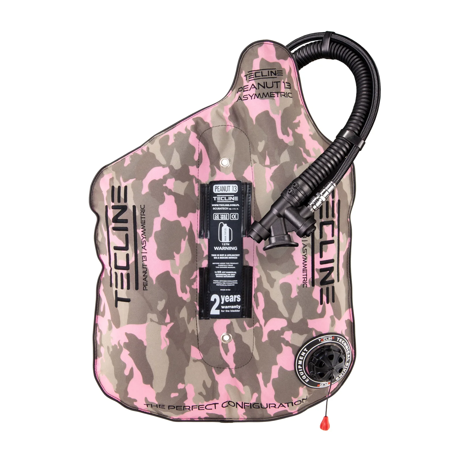 Peanut 13 camo-rosa (13kg/28lbs) para mono botella