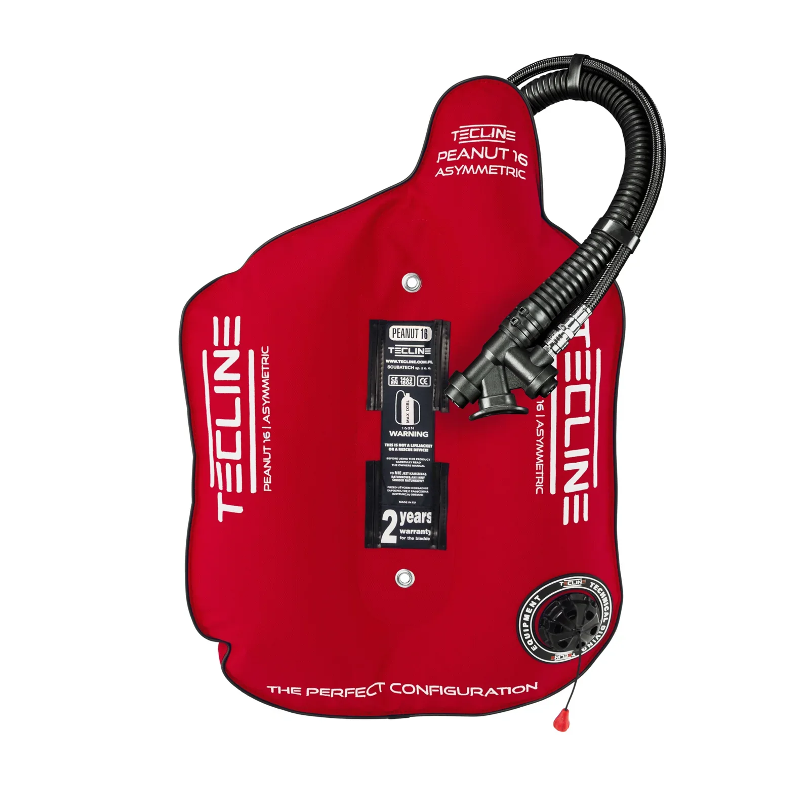 Peanut 16 rojo (16kg/35lbs) para mono botella - weight 0,85 kg