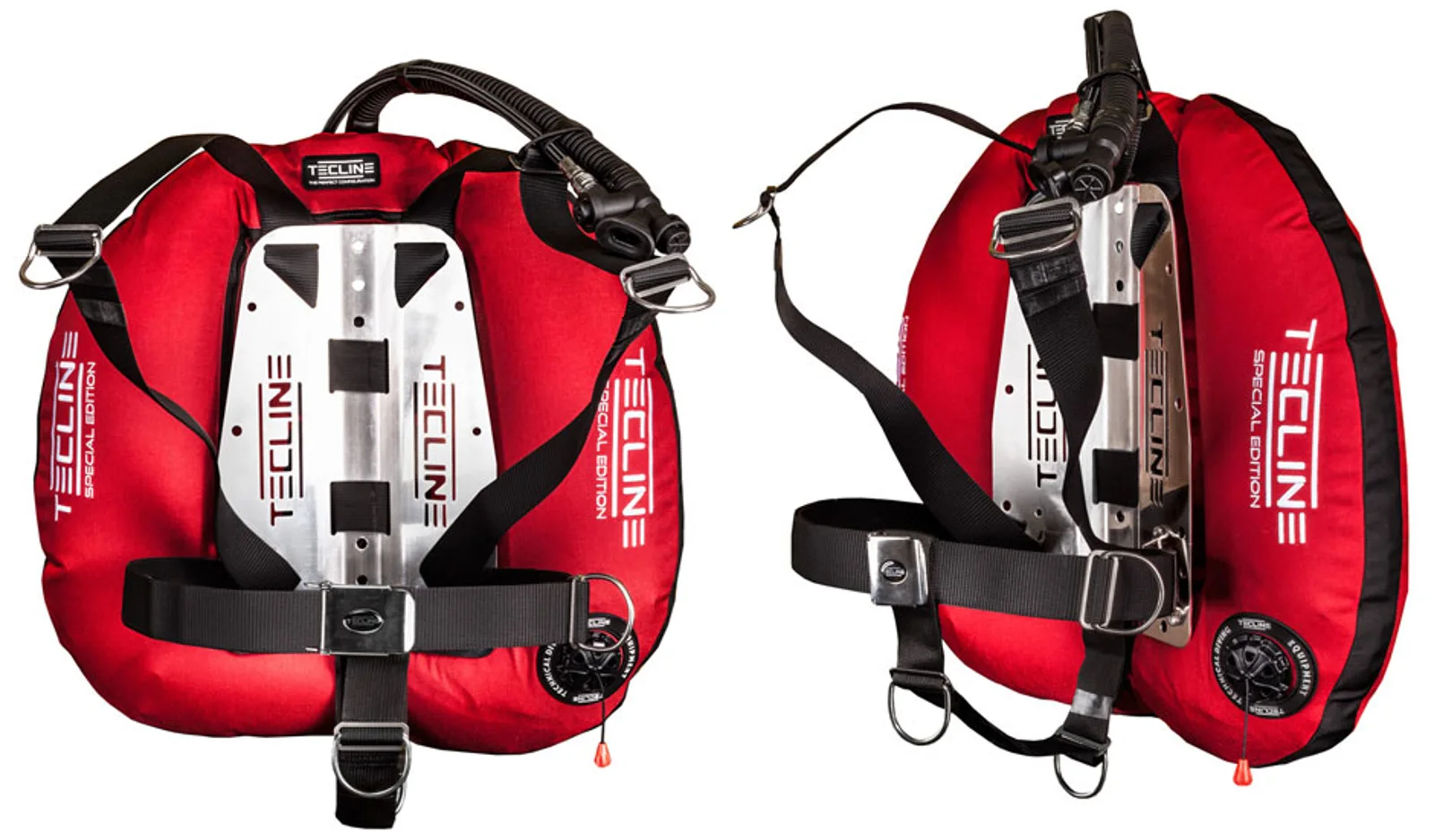 Set Tecline Donut 22 Special Edition DIR con Backplate rojo - T12085-02