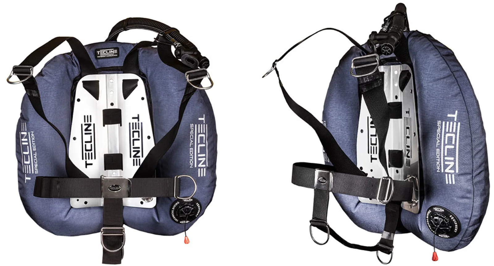 Set Tecline Donut 22 Special Edition DIR con Backplate azul - T12085-04