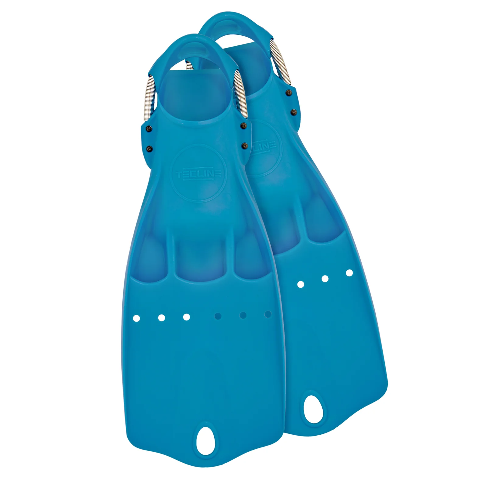 LightJet aletas - positiva flotabilidad, con inox muelles para aletas S/M - azul