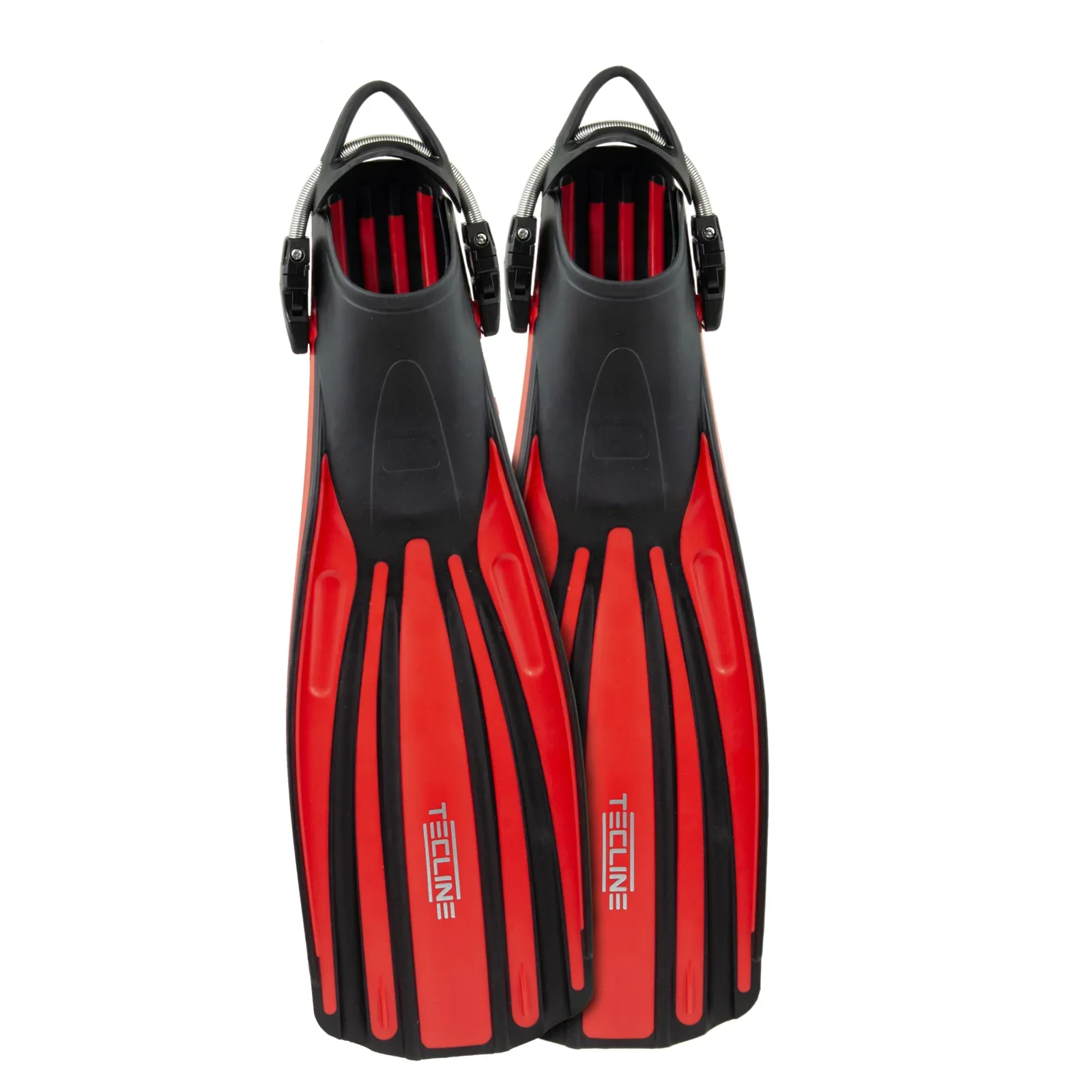 Aletas RecTec con inox muelles para aletas XL - rojo