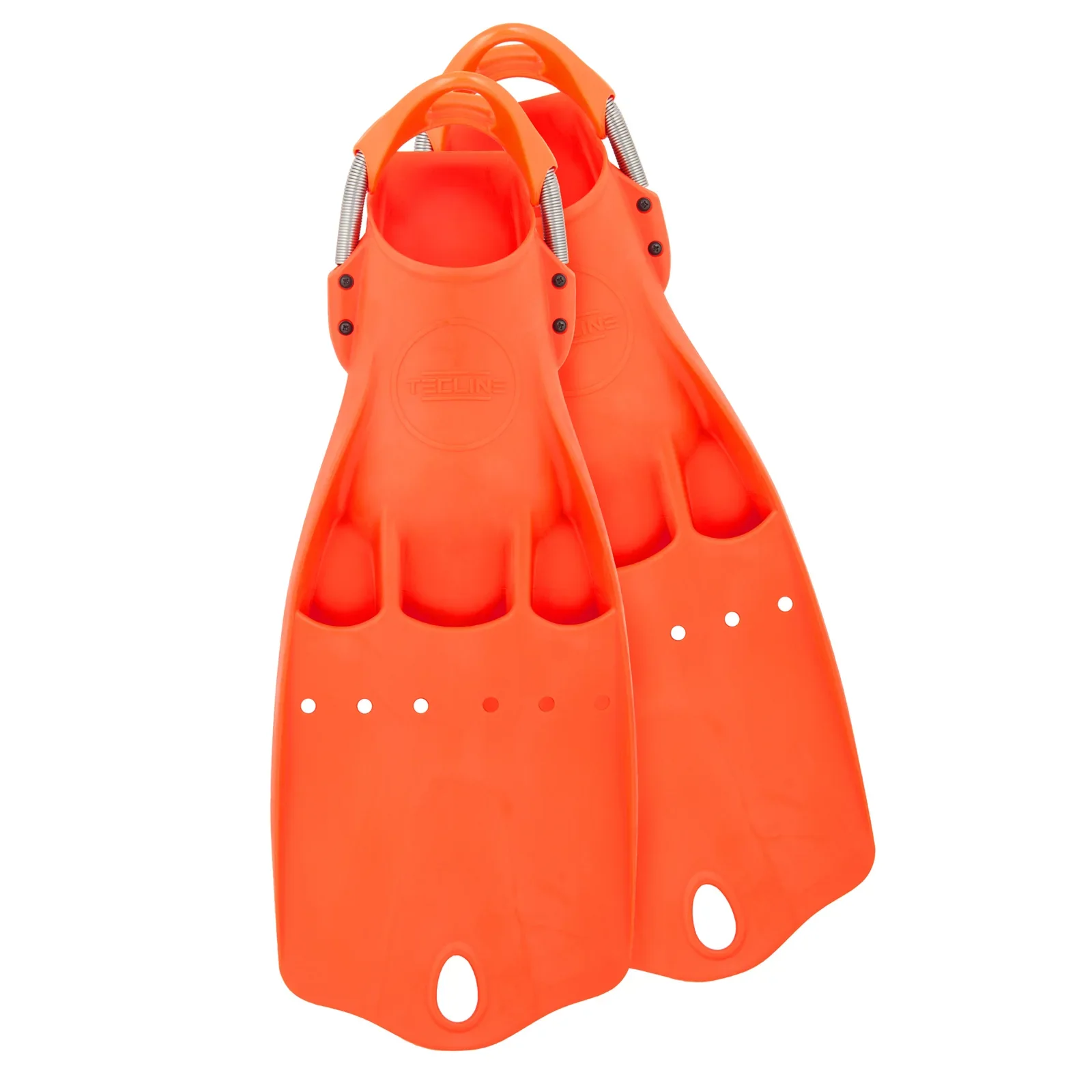 LightJet aletas - positiva flotabilidad, con inox muelles para aletas L - naranja