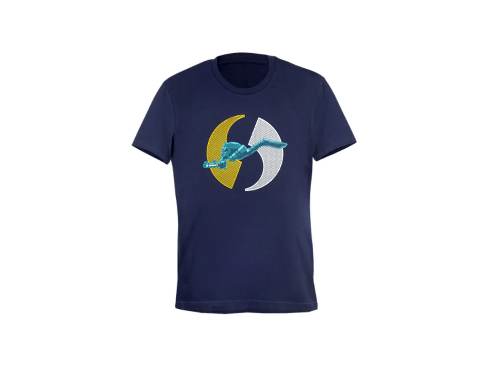 Seacraft Blue 6 cotton t‐shirt (navy blue, print in front) ‐ male (XL)