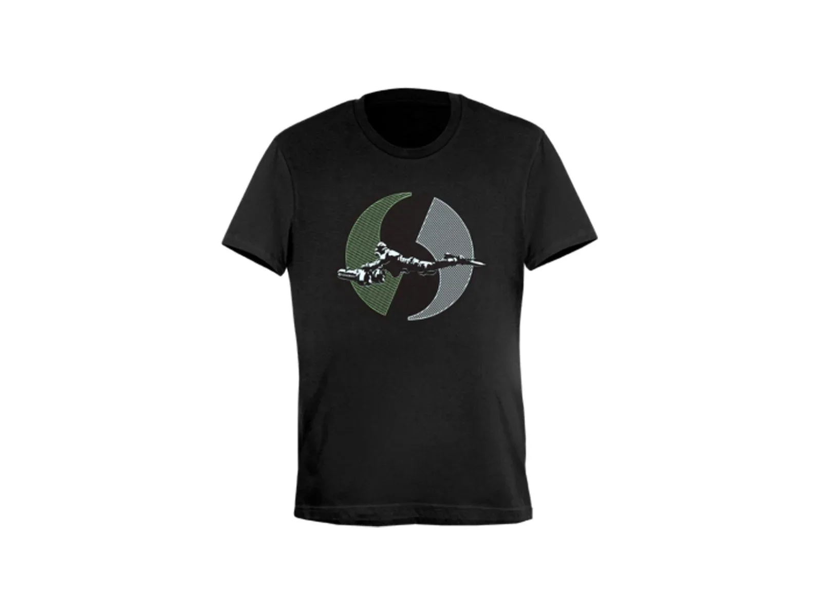 Military&Special Seacraft Black cotton t‐shirt (print in front) ‐ unisex (XL)
