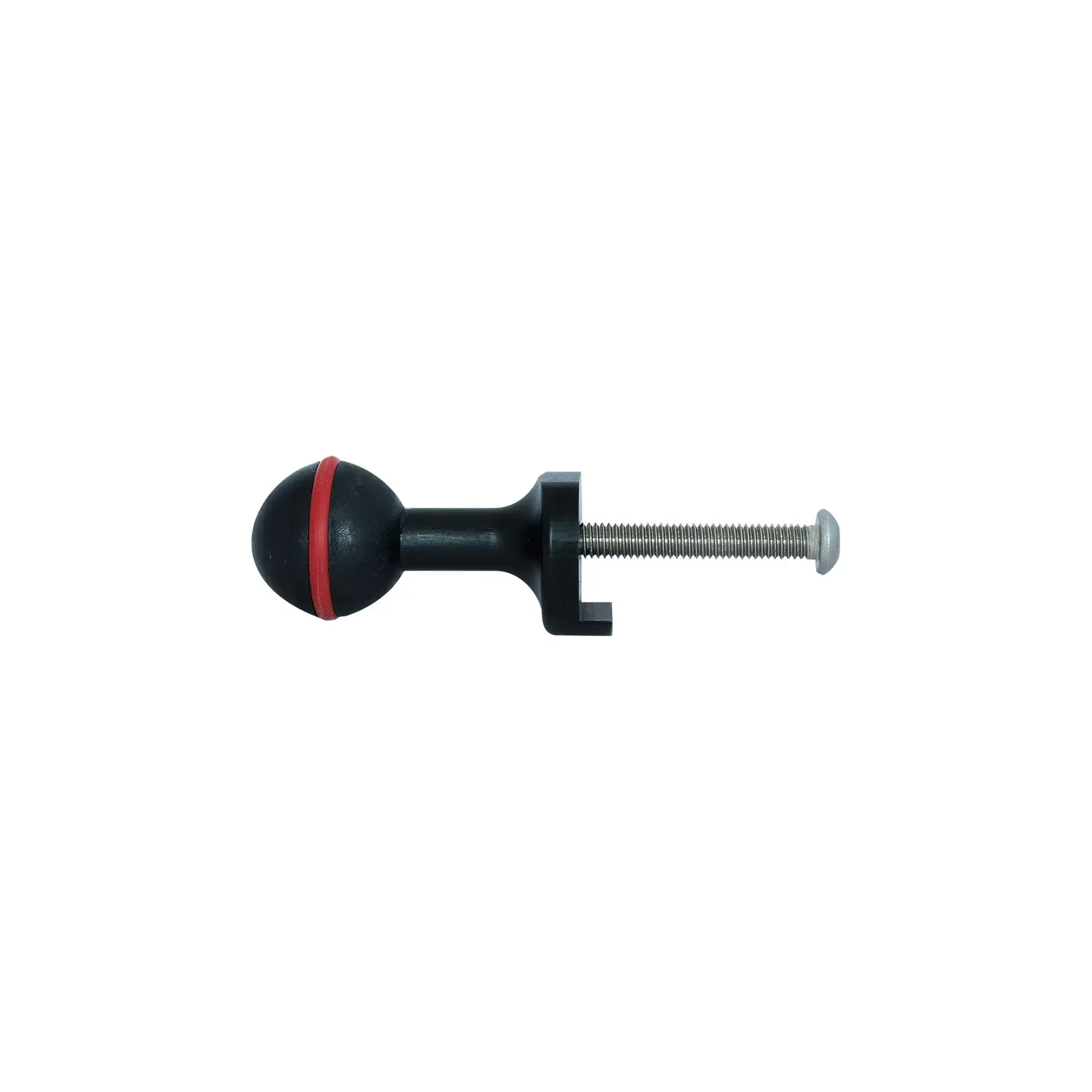 Universal ball mount attached to transport bracket